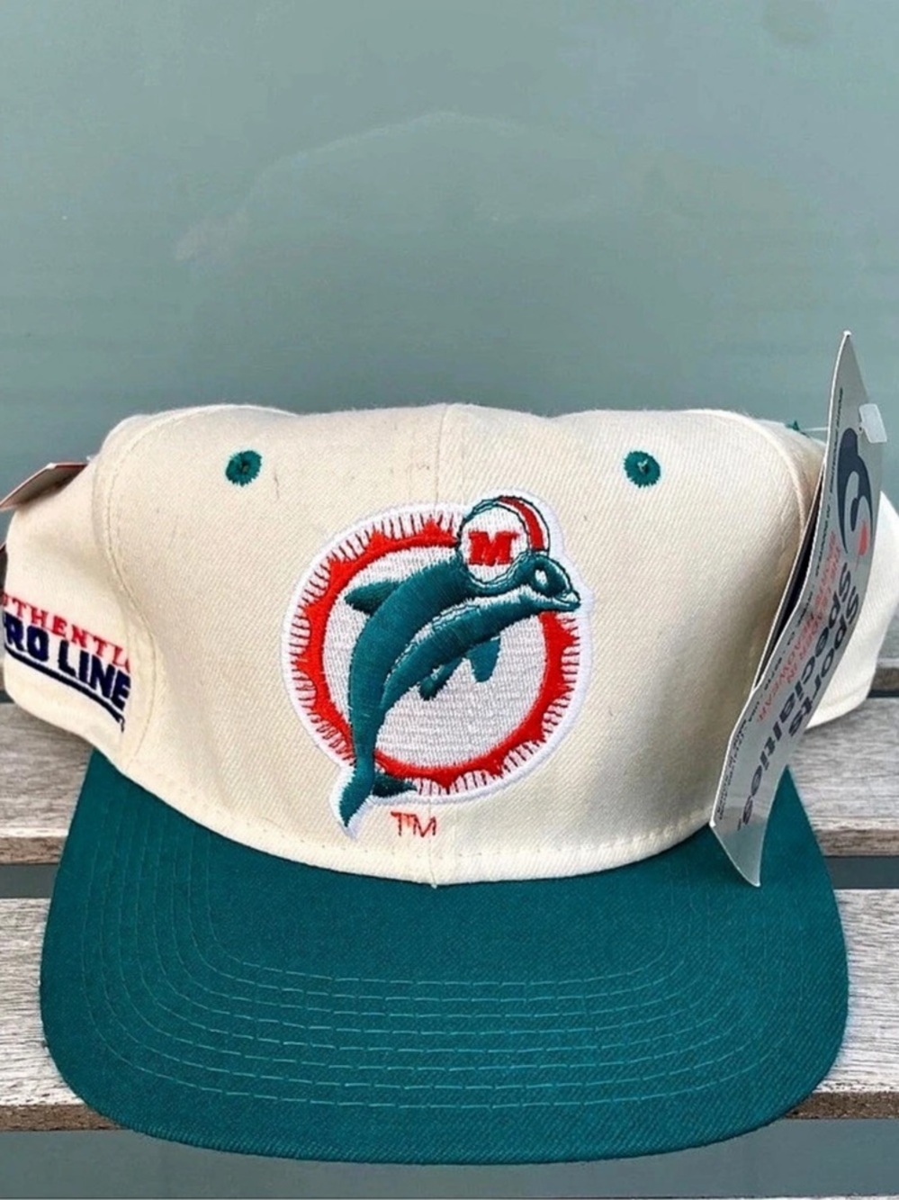 Sports Specialties Miami Dolphins Authentic Pro Line Script Snapback Hat NEW